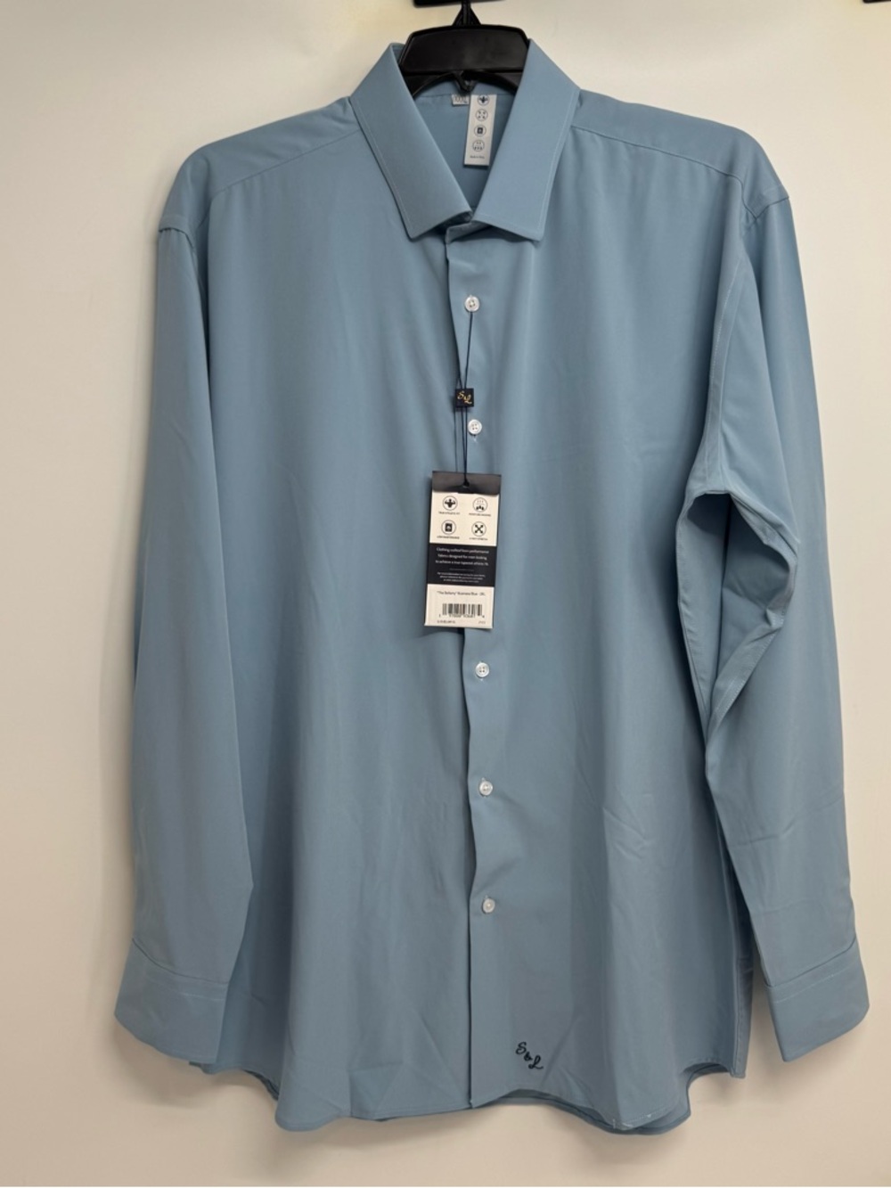 NWT State & Liberty Men’s 3XL Athletic Fit Shirt 4 Way Stretch Performance